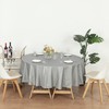 Evershine (4-Pack Heavy Duty Plastic Table Covers Tablecloth (Reusable) (Round