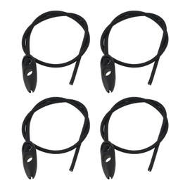 The Lord of the Tools 20Pcs Bicycle Warning Sign Elastic Bungee Cord Luggage Straps Adjustable Elastic Draw Cord for Bicycle Canvas Upper Drawstring 5x500mm Black