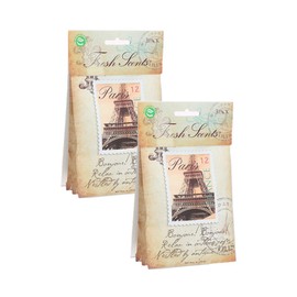 WILLOWBROOK | Fresh Scents Scented Sachet Packet | Paris | Air Freshener Bags for Drawers, Closets, Cars | 6 Pack | Long Lasting Home Fragrance