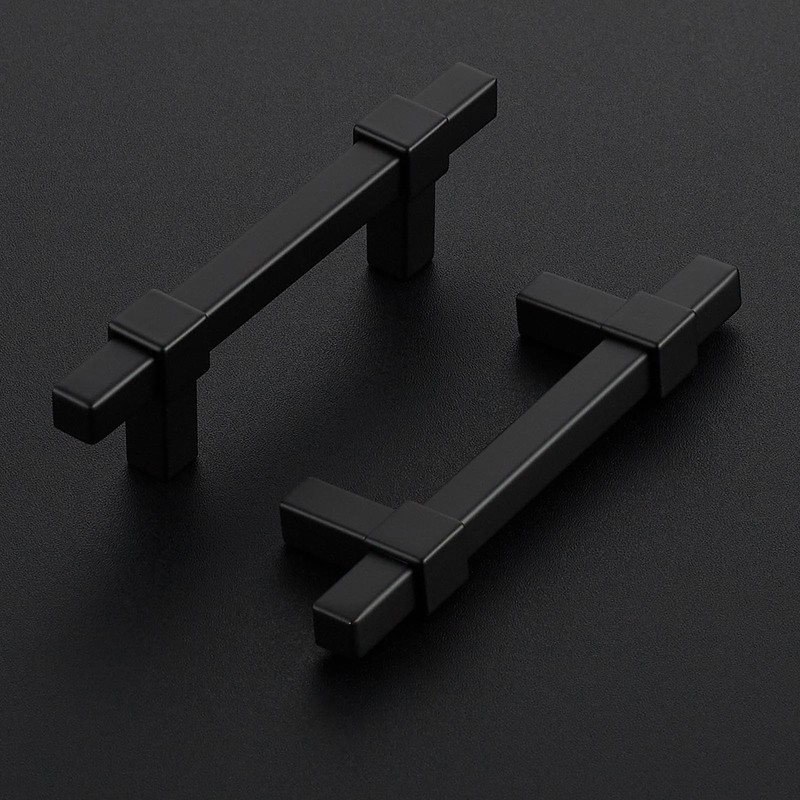 Ravinte Decor 30 Pack Black Cabinet Handles - 3" Hole