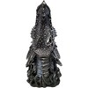 DWK 12-inch Puff Gothic Medieval Mythical Dragon Head Incense Burner