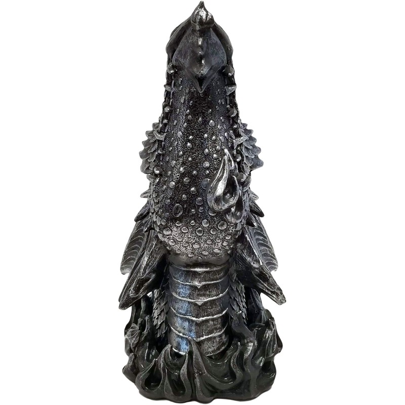 DWK 12-inch Puff Gothic Medieval Mythical Dragon Head Incense Burner