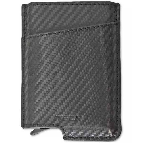 ITech Men's Pop up Wallet & Money Clip - Black
