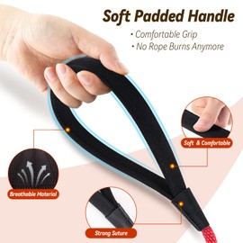 lynxking Check Cord Dog Leash Long Lead Training Tracking Line Comfortable Handle Heavy Duty Puppy Rope 10ft 15ft 30ft 50ft for Small Medium Large Dog