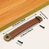 Oenothera Pack of 6 Leather Handles for Furniture, Vintage Furniture
