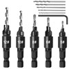 Countersink Drill Bit Set, 5Pcs Woodworking Counterbore Hole Drill Bits