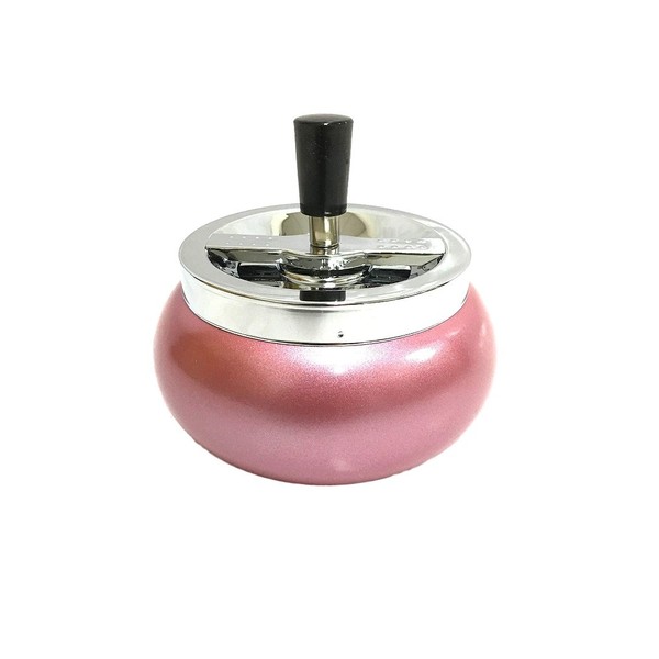 Fe.s.s. Prodcuts FESS 5.5" Pink Metallic Large Spinning Ashtray