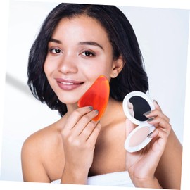 Healeved 2 Pcs Essential Oil Compatible Natural Agate Face Body Massager Stick Tool Salon Use Non-deformable