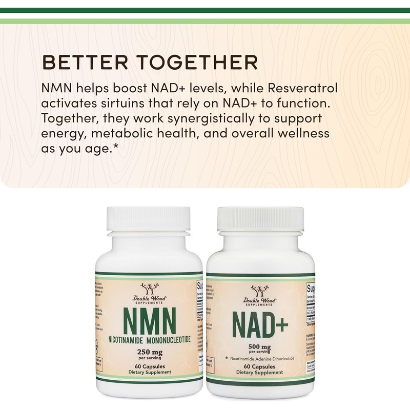 Capsules Nicotinamide Mononucleotide Supplement NAD Plus Support Cellular Energy Healthy
