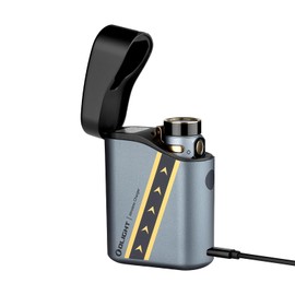 OLIGHT Baton4 Premium Edition Compact Handheld Torch Max 1300 Lumens with Charging Box Pocket-Size for Household and Mountaineering (Fighter Pilot)