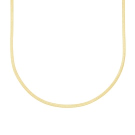 Electric Picks Jewelry Python 3mm Herringbone Necklace - 18kt Gold Filled Women's Chain, Herrigbone Chain Necklace, Wear Alone or Stacked