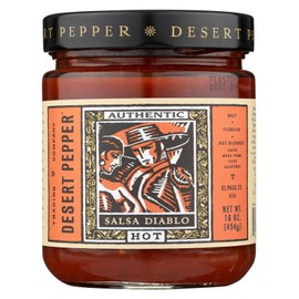 Desert Pepper Salsa Diablo Hot, 16 Ounce (Pack of 6)