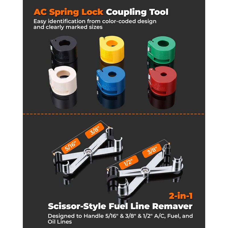 MateAuto 45 Piece Fuel Line Disconnect Tool Set