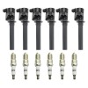 Gearzaar 6x Ignition Coil Pack & 6x Spark Plug For