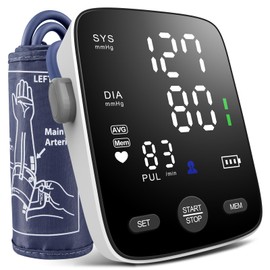 Blood Pressure Monitor for Home Use: AILE Blood Pressure Machine with Large LED Backlit Screen- Large Blood Pressure Cuff Arm BP Monitor Easy to Use