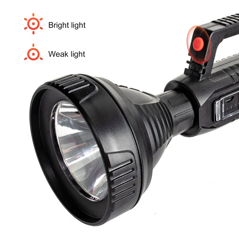 Rechargeable Flashlights Irradiation Distance Far Long Battery Life 3 Levels