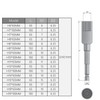 Utoolmart 1/4" Quick-Change Hex Shank 7mm Nut Setter Driver Drill