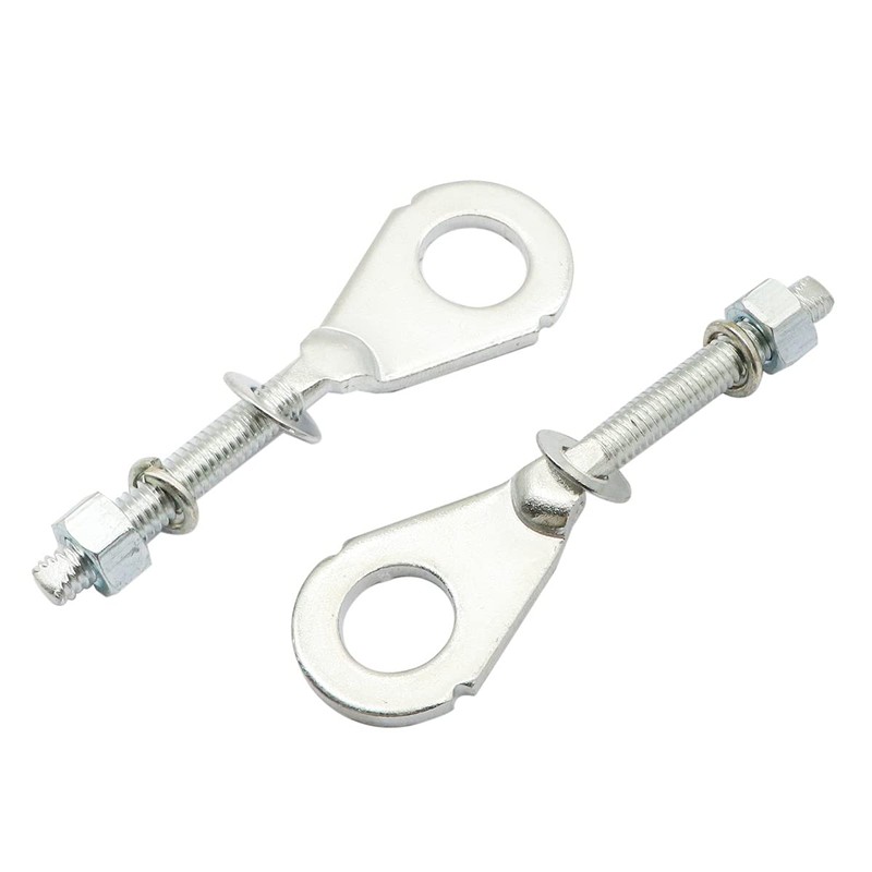 XQSMWF 2x Dia Hole Rear Chain Axle Adjuster Tensione Compatible