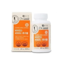 Jongkundang 종근당건강 닥터굿스 비타민D 4000IU 츄어블 1000mg x 90정 Jongkundang Health Doctor Goods Vitamin D 4000 IU Chewable 1000 mg x 90 tablets