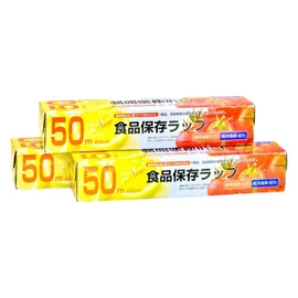 【Value 3-pack】Dainichi Sangyo PE Food Storage Wrap Mini 22cm x 50m x 3 Rolls Clear Polyethylene Fresh Storage Large Capacity, NM5003