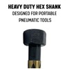 Drill America 11/16" Hex Shank Black and Gold Long Bridge/Construction