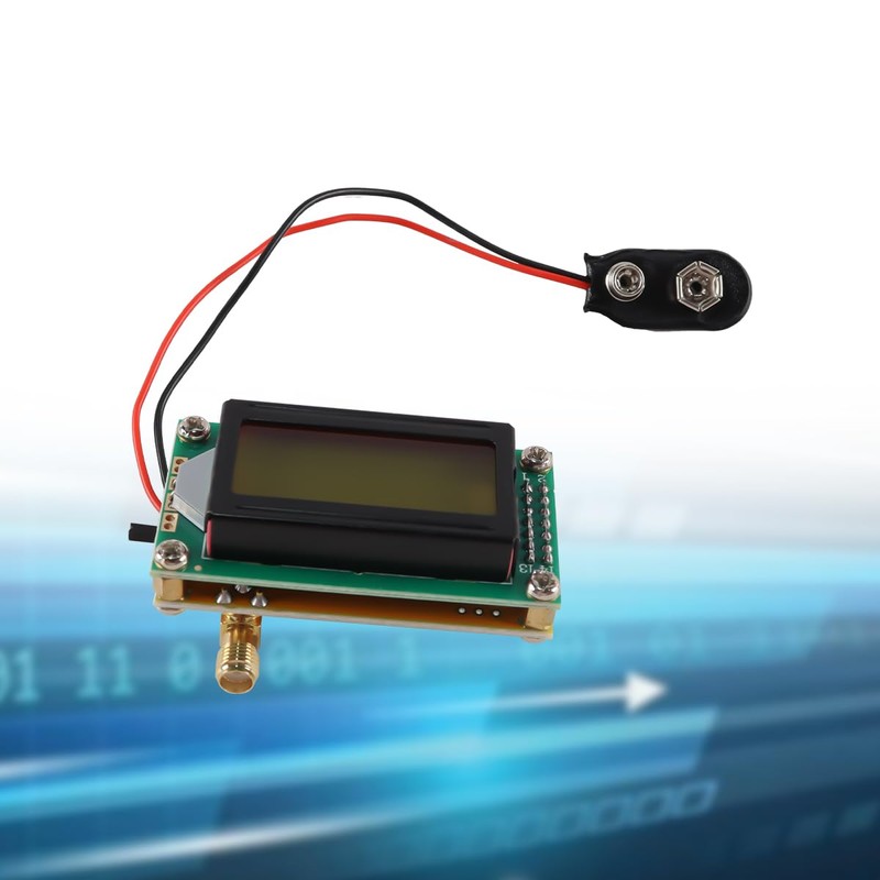 Gorise Frequency Counter LCD Display Powered by 9V SMA Jacks