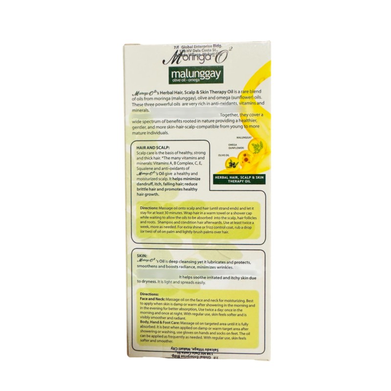Moringa-O2 Malunggay Therapy Oil, 55mL