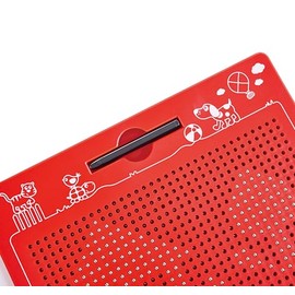 Hape Magnetic Drawing Board Take Away Red Large 280 x 255 x 12mm 3 Years +