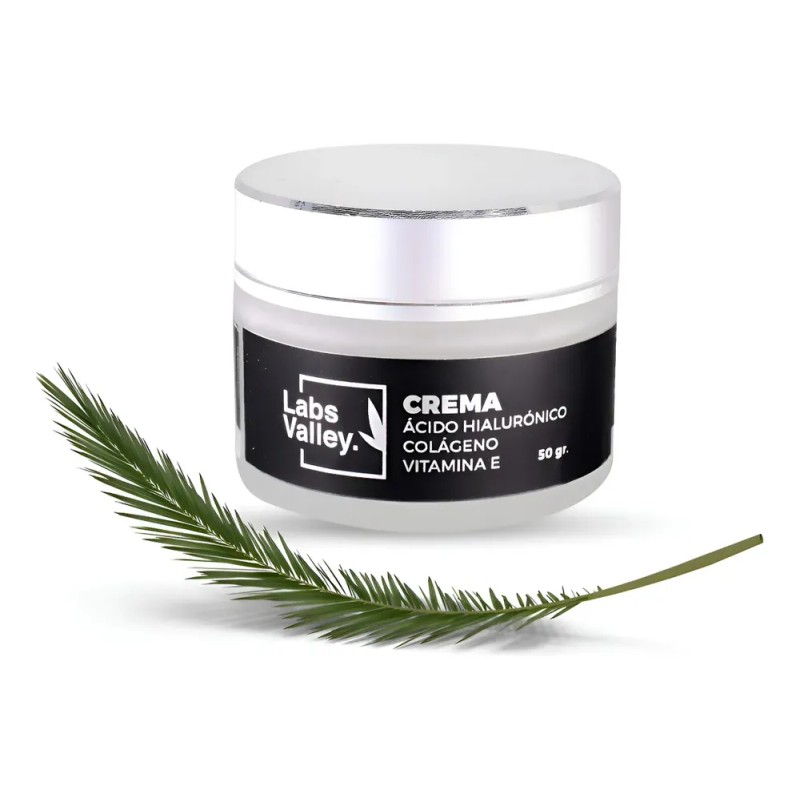 Crema Facial Con Ácido Hialurónico + Colágeno + Vitamina E