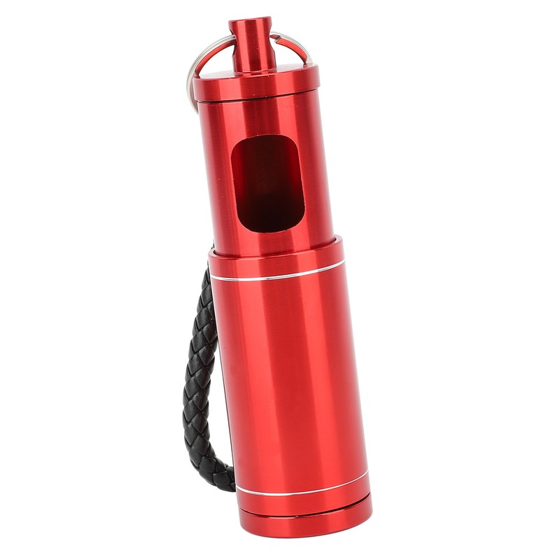Portable Pocket Ashtray with Keychain Lanyard Retractable Circular Aluminium Alloy