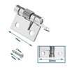 Micro Traders 4PCS Self-Opening Spring Hinges 304 Stainless Steel Spring