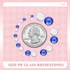 2000PCS SS20/5mm Crystal Rhinestones (Blue/Sapphire), Bedazzling Flatback Glass Rhinestones for
