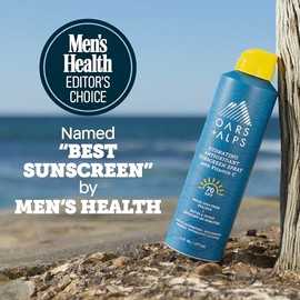 Oars + Alps SPF 70 Face & Body Broad Spectrum Sunscreen Spray | Fast-Absorbing, Lightweight, Non-Greasy, Hawaii Reef Act 104 Compliant, Water-Resistan