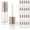 COSIDEA - 20 tubos vacíos de 8 ml, cuadrados transparentes
