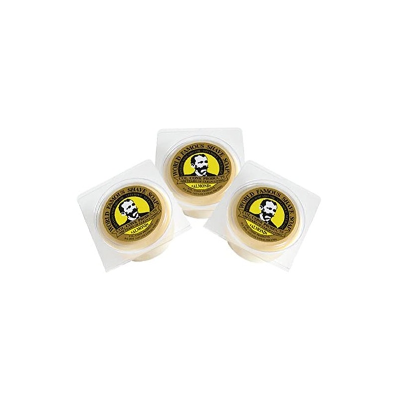 Col. Conk World's Famous Shaving Soap, Almond 3 - Pack