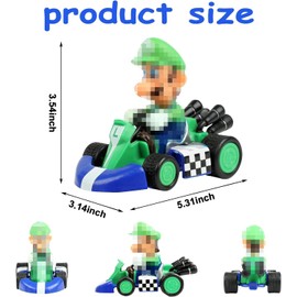 Wind-up Car Mini Toy Cars, Small Pull Back Cars Inertia Car, Miniature Racing Car Toy Go Kart Small Toy, Pull Back Car Children's Toy Gift for Boys and Girls from 3 Years