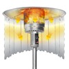 Patio Heater Reflector Shield, Upgraded 12" Height Heat Focusing Reflector