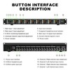 MIZISNR Headphone Amp, 8-Channel Rackmount Headphone Mixing Distribution Amplifier with