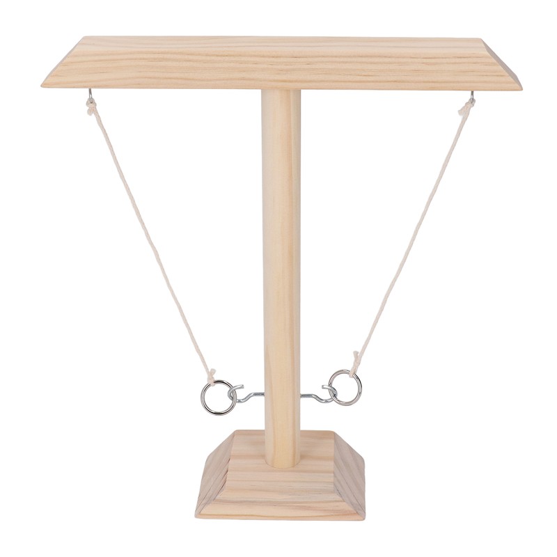 Hook and Ring Game Beautiful Wooden Interactive Desktop Toss Game