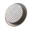The t10rm Ventilation Ventilation Grille Round Plastic Recessed, Brown, Diameter