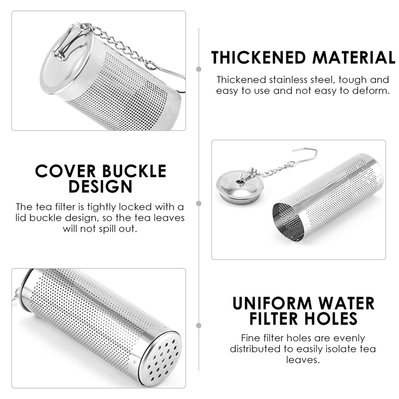 6 Pieces Loose Tea Infuser, Stainless Steel Tea Strainer, Spice