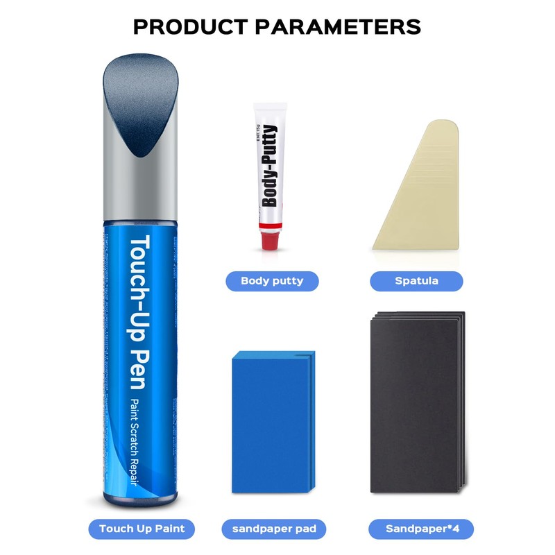 RAY Deep Blue Pearl Touch Up Paint Kit Compatible with