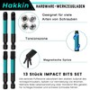 Torx Bits Set Long Hakkin 13 Pieces 60 mm Hex