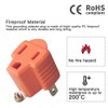 3-Prong to 2-Prong Grounding Converter Adapter Plug for Wall Outlet,