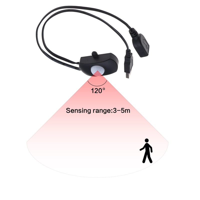 YINETTECH PIR Motion Sensor Switch DC 5V-24V 4A Presence Sensor