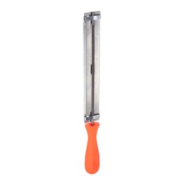 sourcing map Chainsaw File Guide, 3/16" (4.8mm) Round Rasp Chrome Steel Double Cut Teeth for Sharpening