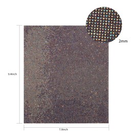 Bling Rhinestone Sheets, Glitter Rhinestone Stickers Self Adhesive for DIY Craft, Gem Sheet for Car Decoration, 9.4 x 7.9 Inch (AB Color)