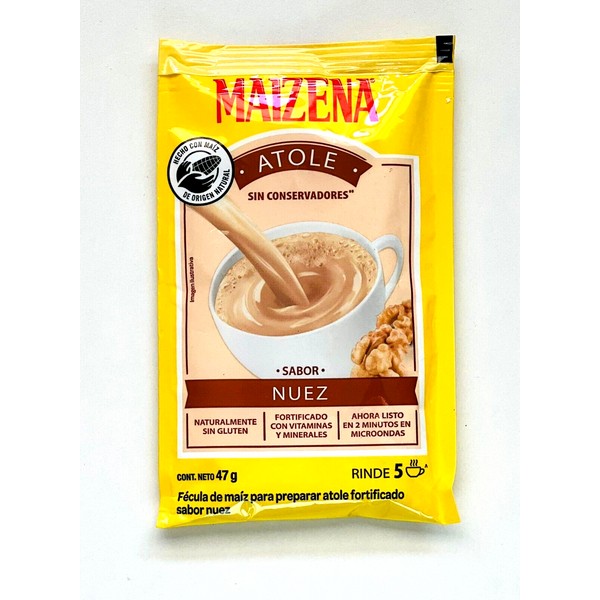 6-Pk Maizena nuez 🇲🇽 Walnut flavored corn beverage mix Makes 5☕️ 47gr/1.6oz