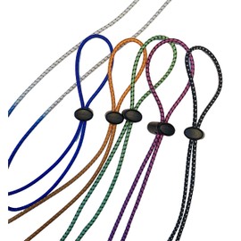 GK Swimwear Replacement Bungee Cord Goggle Strap Kit (2 Sets) (Blue/White)