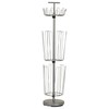 Household Essentials 2132-1 Metal 3-Tier Revolving Shoe and Boot Rack